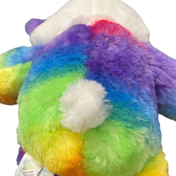 BUILD A BEAR Pop Of Color Panda Bear 16" Plush Tie Dye Rainbow - Picture 12 of 13